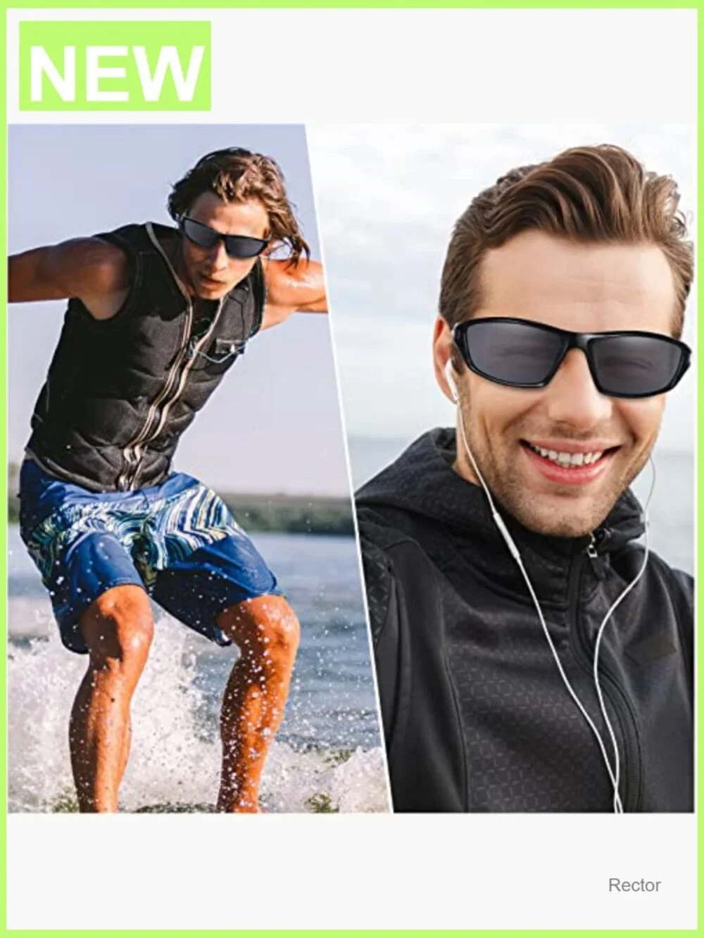 8 Pair Polarized Sunglasses Wrap UV Protection Driving Fishing Running